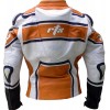 RTX X1 Sports Tourer Orange Leather Biker Jacket